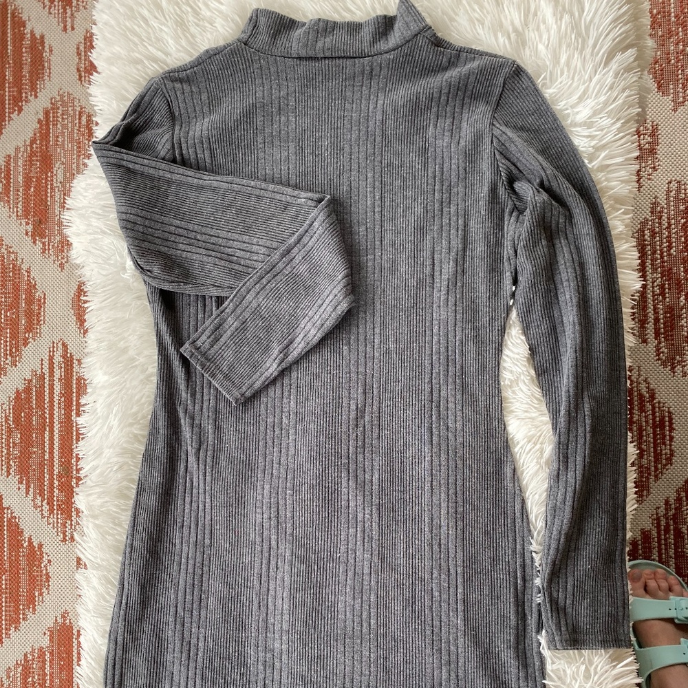 Missguided Grey Sweater Dress
